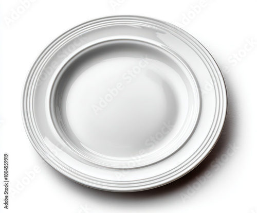Dessert plate isolated on w...