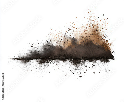 Dust particles isolated on ...