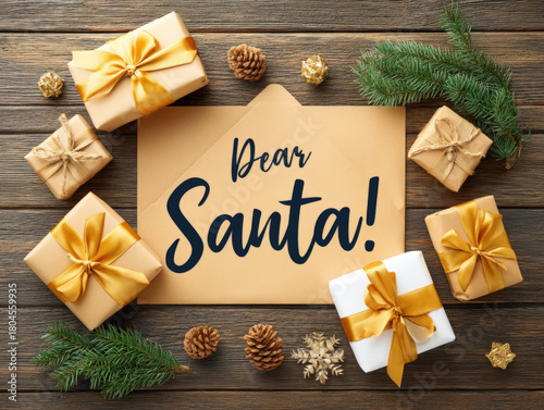 Dear santa words in a letter