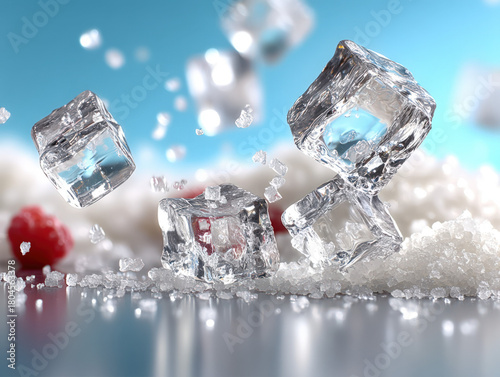 Sugar crystals background