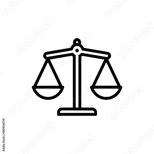 A scale showing the symbol of justice