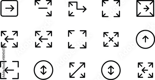 Arrow icons for navigation and interface design