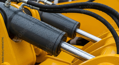 Explore the robust hydraulic cylinders and precision engineering of heavy machinery, showcasing power, reliability, and efficiency in industrial applications.