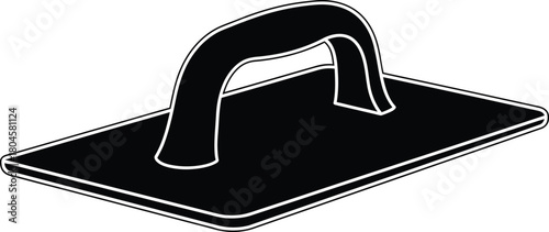 Find black and white plastering trowel tool vector illustration image eps silhouette