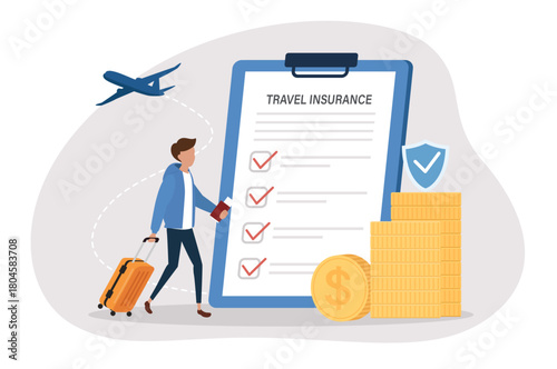 The importance of travel insurance, financial protection, and security during a trip.