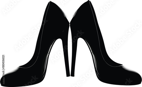 Buy black high heels online elegant women's shoes fashion footwear sale eps silhouette
