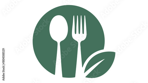 Organic food restaurant symbol
