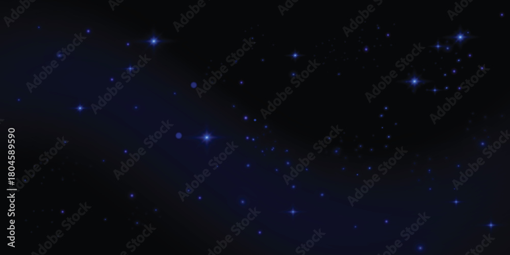 Obraz premium Glowing light effect with many glitter particles isolated on transparent background. Vector star cloud with dust.