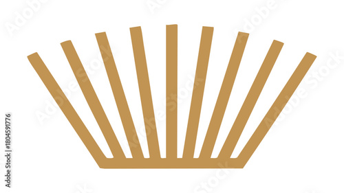 Abstract fan shape illustration