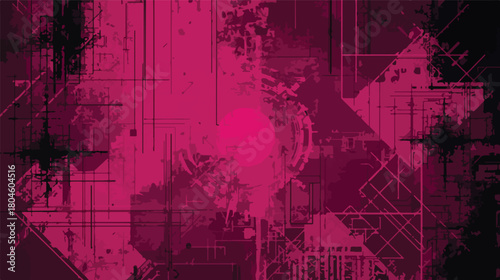 Abstract grunge background with pink and black color for graphic design