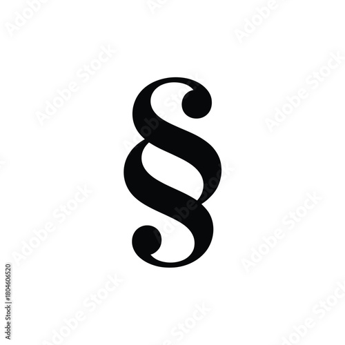 Black paragraph symbol on white background