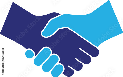 Professional business handshake illustration for agreement and partnership