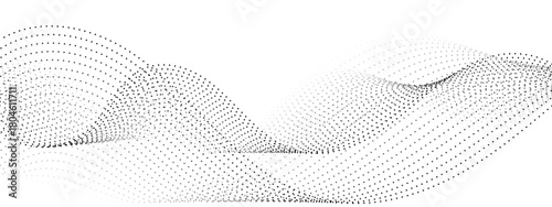 Dynamic abstract wave of particles makes a stunning modern backdrop for your project