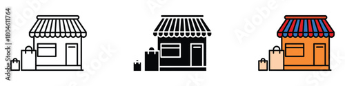 Retail icon vector. business, commercial, sales symbol. vector illustration.