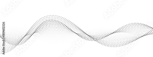 Dynamic abstract wave of particles makes a stunning modern backdrop for your project