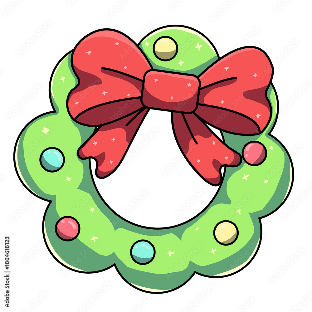 Fototapeta premium Christmas wreath