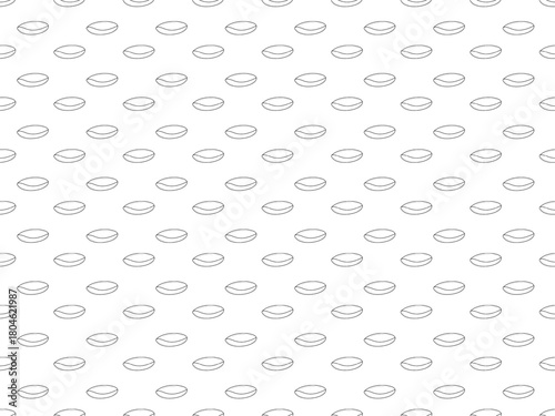 Simple Outline Repeating Coffee Bean Design Seamless Pattern Food