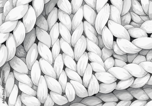 Chunky white knit fabric texture in macro close-up for Christmas  