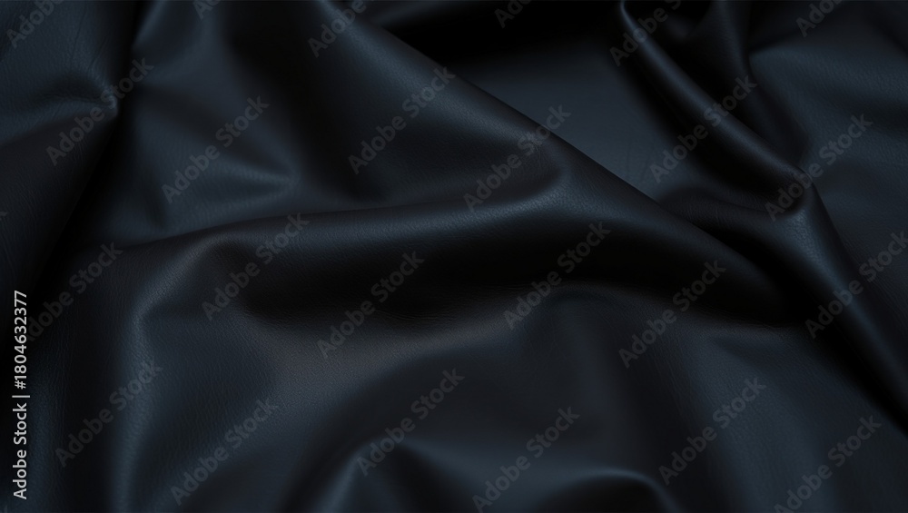 Fototapeta premium Premium dark leather with natural aging and gloss variations, showcasing authentic texture, subtle imperfections, rich color depth, luxurious material appearance, versatile design inspiration, tactile