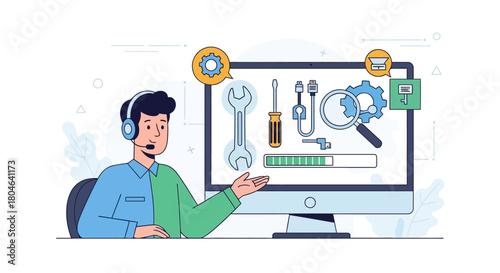 Online Technical Support and Maintenance Services with Helpdesk Assistance for Computer Repair