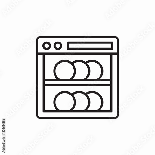 dish washer icon sign vector