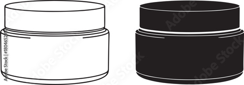 Elegant cream jar mockups for cosmetic branding