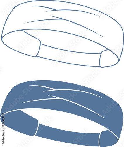 Stylish headband mockup template for active lifestyle