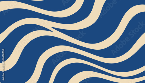 Abstract Wavy Line Pattern