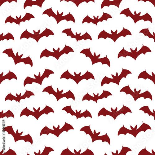 bat seamless brown bat silhouettes pattern