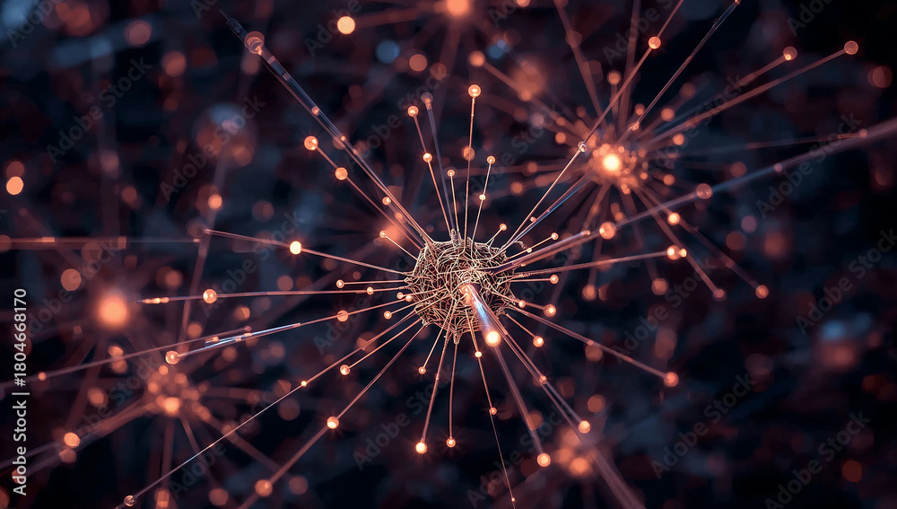 Obraz premium Data Neural Grid