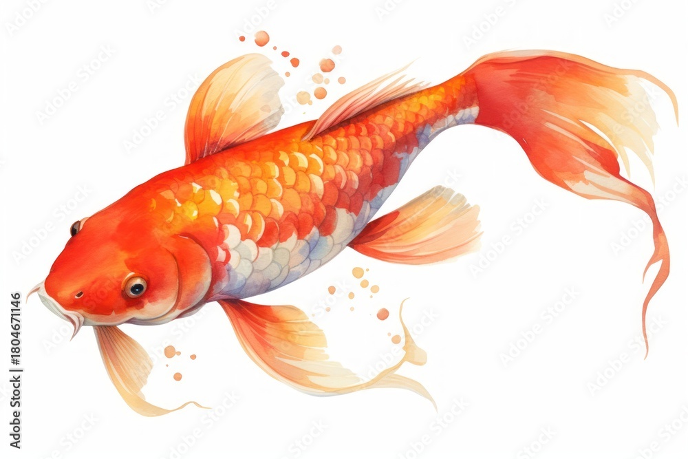 Fototapeta premium Fish goldfish animal koi.