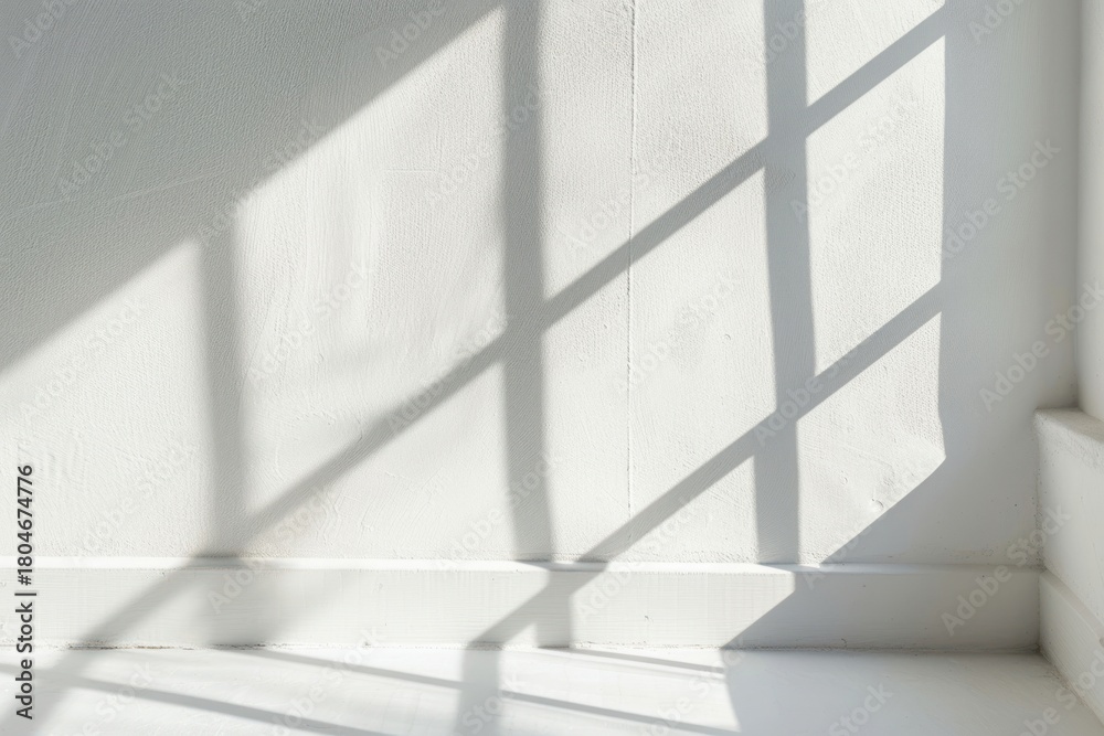 Obraz premium Window white wall architecture.