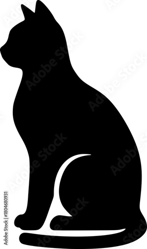 Simple Cat or Feline Animal Icon