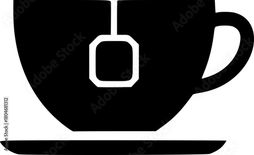 Teacup with Teabag and Steam Icon