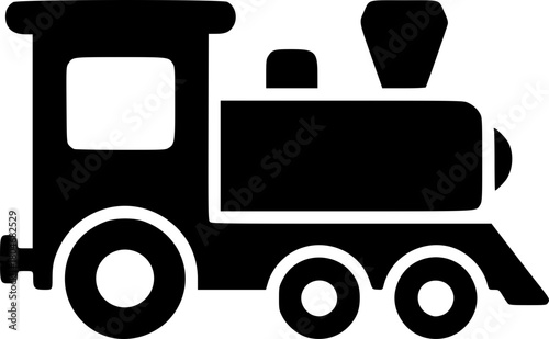 Child's Toy Train Engine Icon