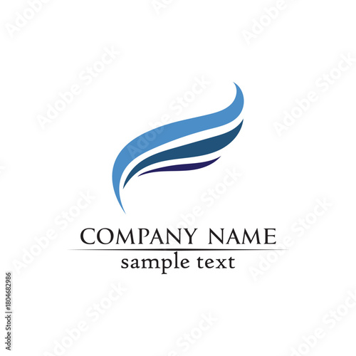 Waves beach logo and symbols template icons app