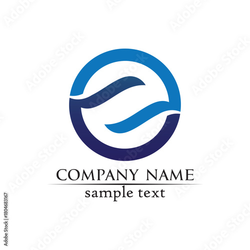 Waves beach logo and symbols template icons app