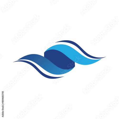 Waves beach logo and symbols template icons app