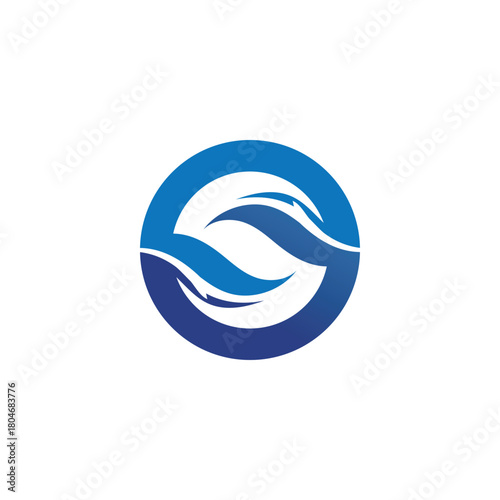 Waves beach logo and symbols template icons app