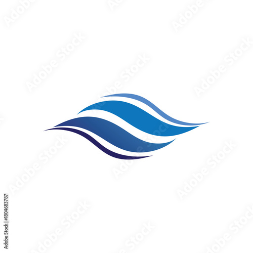 Waves beach logo and symbols template icons app