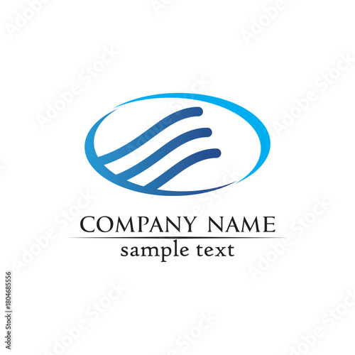 Waves beach logo and symbols template icons app