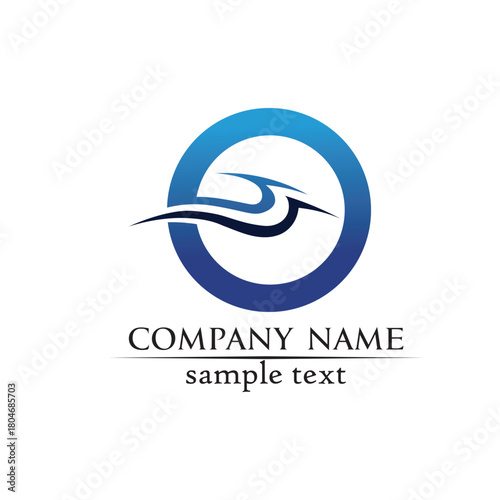 Waves beach logo and symbols template icons app