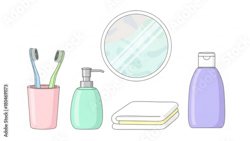 Essential Bathroom Hygiene Products and Accessories Collection