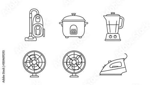 Household Appliances for Cleaning Cooking and Cooling