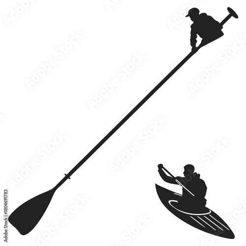 silhouette of a fisherman