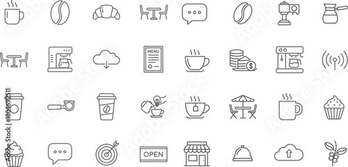 Vector Lineage: Minimalist Cafe Iconography