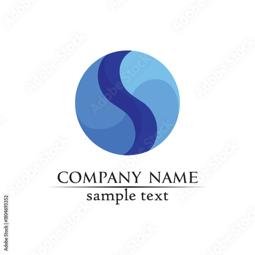 Waves beach logo and symbols template icons app