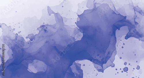 Abstract blue watercolor background with flowing shapes and textures, creating a serene and calming atmosphere, perfect for adding a touch of elegance and sophistication to designs