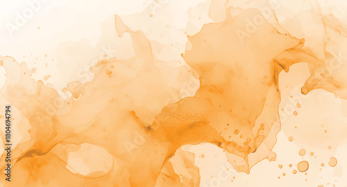 An orange watercolor background with a warm, inviting feel, ideal for adding a touch of creativity and energy to any design or artistic project
