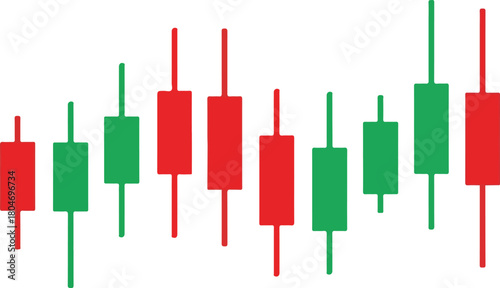Candlestick Chart Analysis Visual Representation of Financial Market Trends.